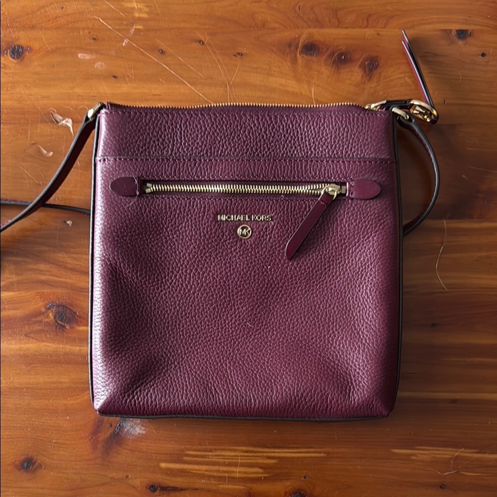 Michael Kors Brown Crossbody Bag with Gold Hardware